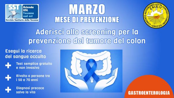 Marzo, mese della prevenzione del tumore del colon-retto
