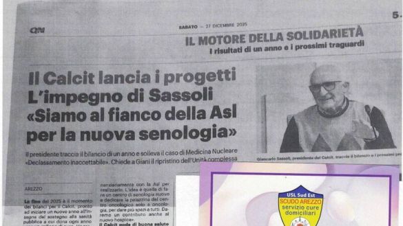 Il Calcit lancia i progetti. L'impegno di Sassoli "siamo a fianco della Asl per la nuova senologia".